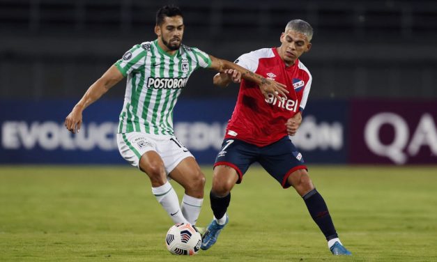 Preocupante: Atlético Nacional no pudo con Nacional de Uruguay y sigue enredándose en Copa Libertadores