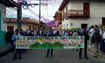 Quebradona rechaza bloqueos ilegales en Támesis