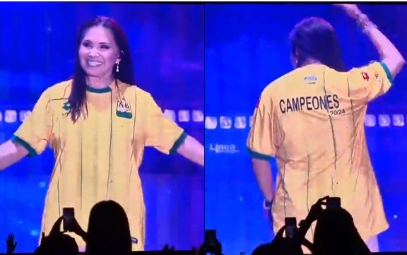 Rumbo a la Libertadores: Ana Gabriel se suma a la ola amarilla del Bucaramanga campeón