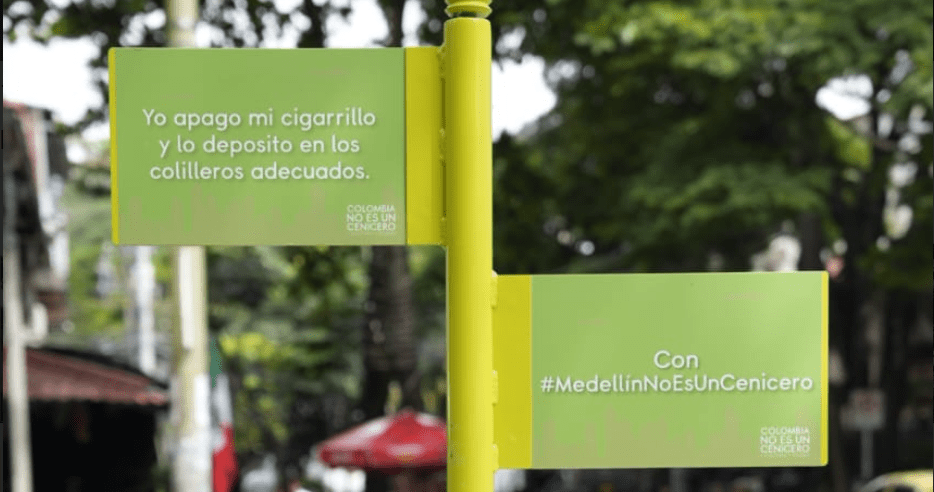 ‘Medellín no es un Cenicero’ campaña contra las colillas