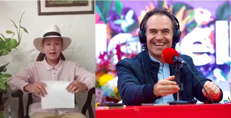 Niño Trovador le canta la tabla al Alcalde Federico Gutiérrez