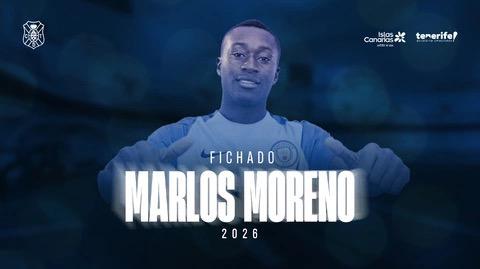 Marlos Moreno nuevo refuerzo del CD Tenerife