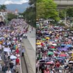 «Antioquia no es Uribe»: clamaron hoy en las marchas de Medellín