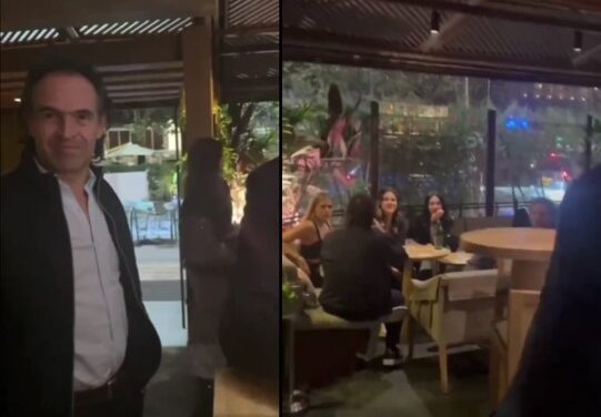 Ciudadano confronta a Fico Gutiérrez en restaurante de Bogotá