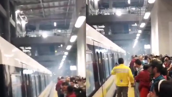 Vagón del Metro de Medellín se llena de humo: ¿Qué pasó?