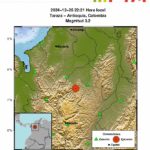 Sismo de magnitud 5.1 sacude Antioquia en Navidad