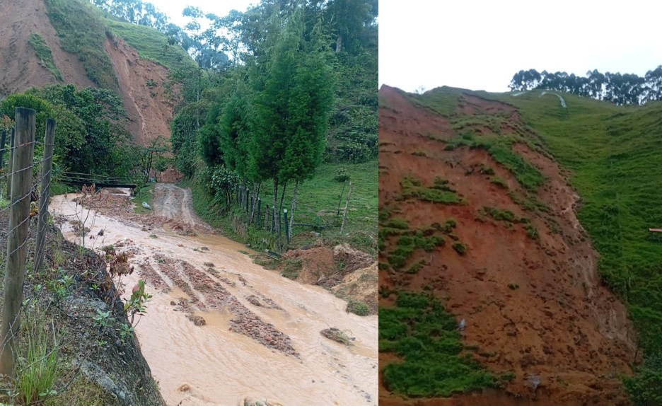 Deslizamiento en La Valeria dejó a Caldas sin agua potable