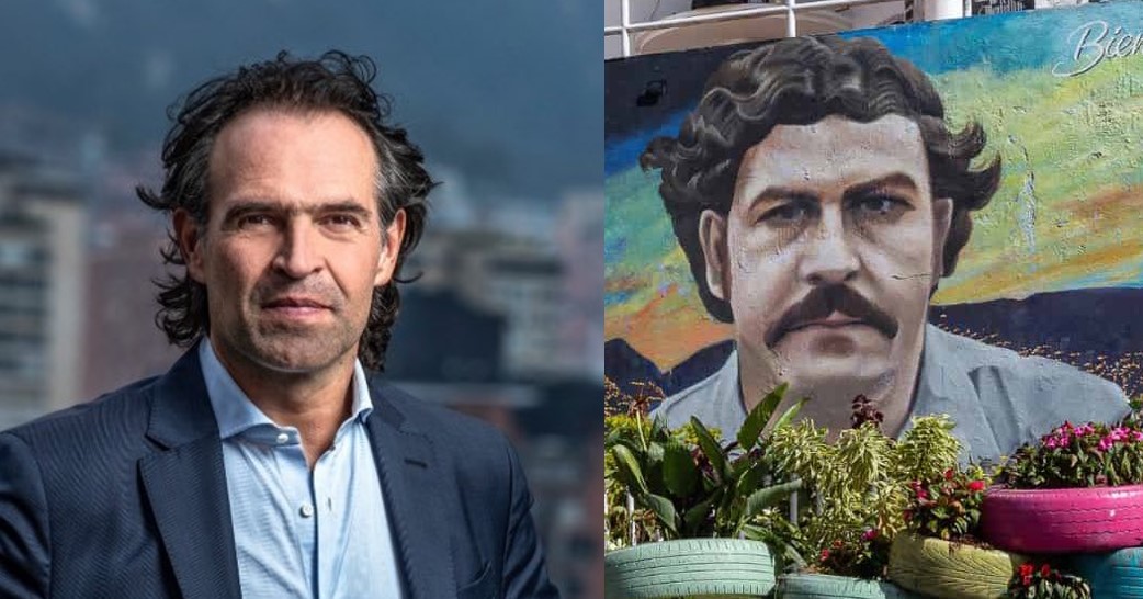 Ola de críticas a Fico Gutiérrez por mantener mural de Pablo Escobar en Medellín