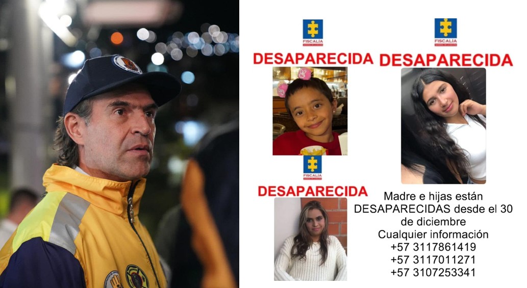 Madre e hijas desaparecidas en Medellín fueron encontradas con vida en Manizales