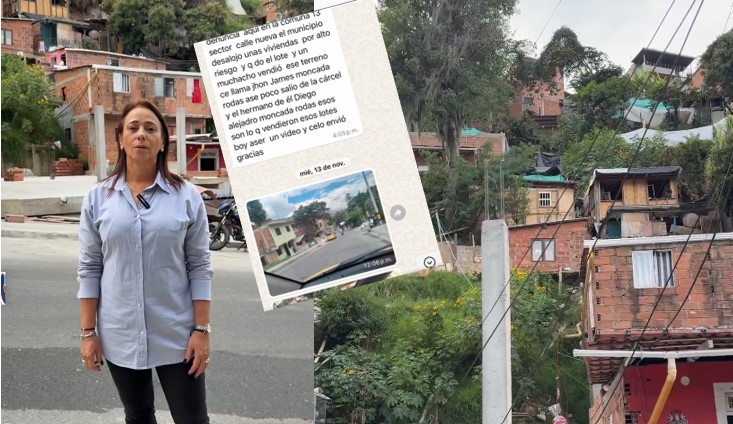 Claudia Carrasquilla denuncia loteo ilegal en la comuna 13 de Medellín