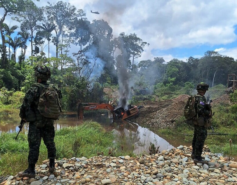 Capturan a 11 personas por minería ilegal en Riosucio, Caldas