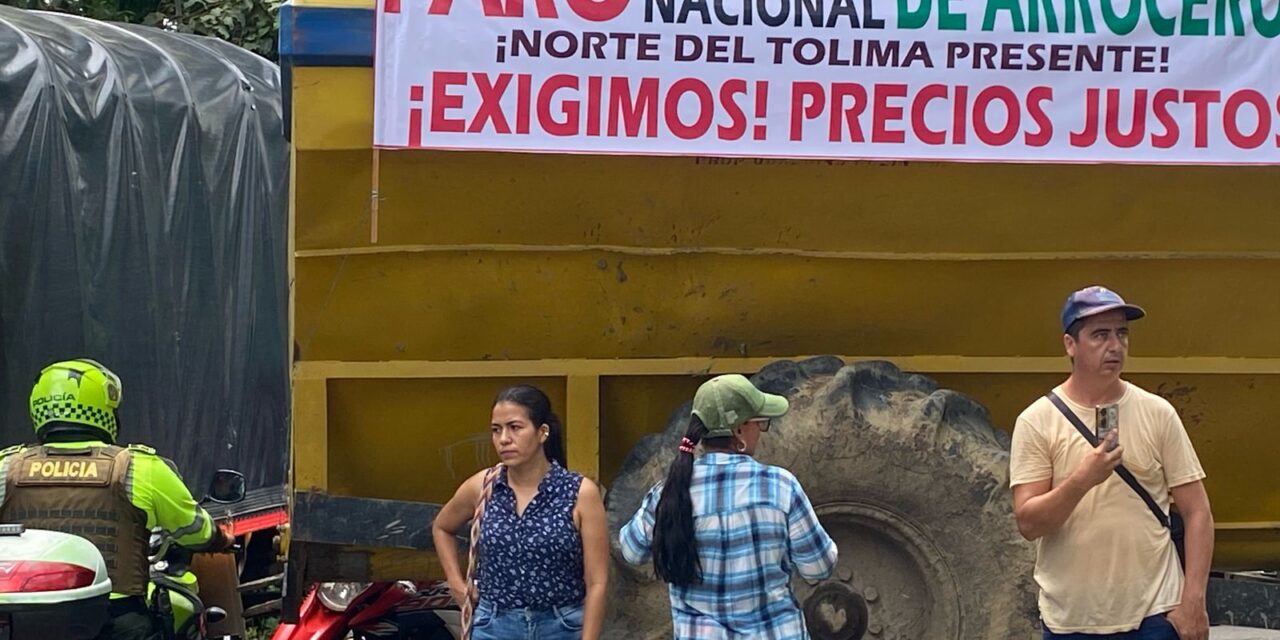 Paro arrocero en Colombia: continúan bloqueos mientras productores esperan soluciones del Gobierno